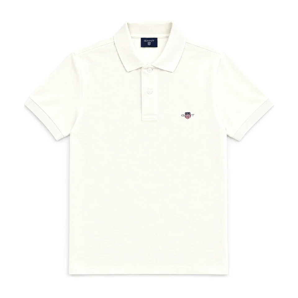 GANT Shield Pique Polo, Cream