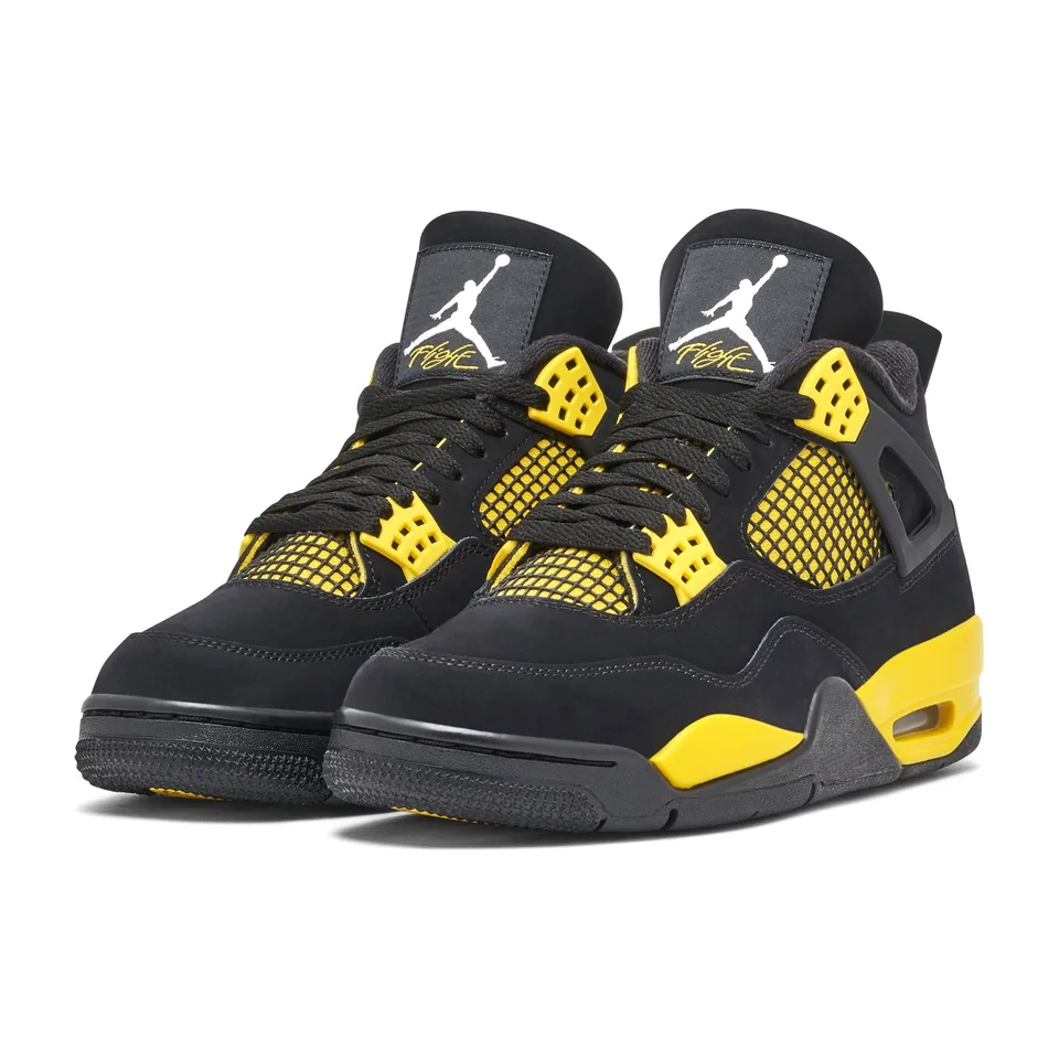 Jordan Air Jordan 4, Thunder (Black - Yellow) (6)