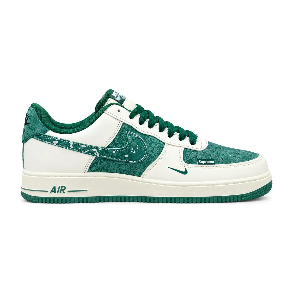 Nike Air Force 1 Select, Cream - Green Paisley