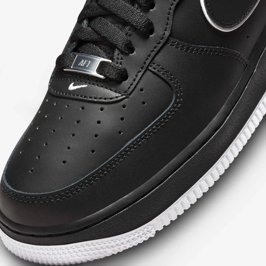 Nike Air Force 1, Black - White Outline (5)