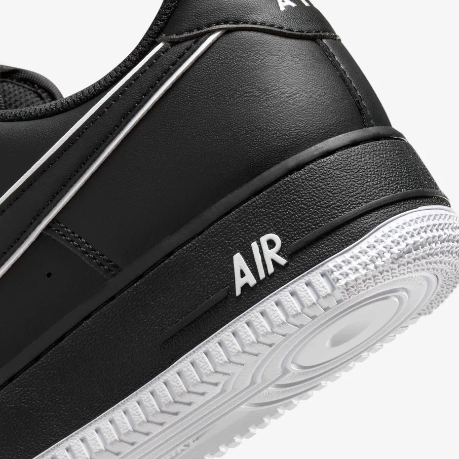 Nike Air Force 1, Black - White Outline (6)