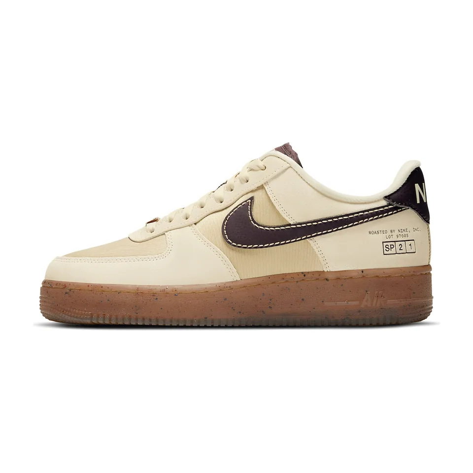Nike Air Force 1, Cream - Brown Gum