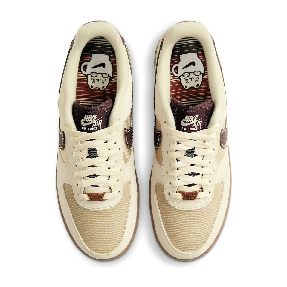 Nike Air Force 1, Cream - Brown Gum (3)