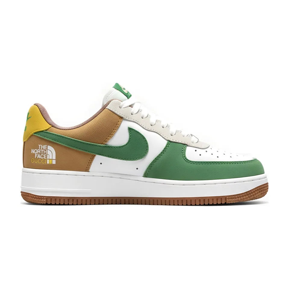 Nike Air Force 1, Green - Orange
