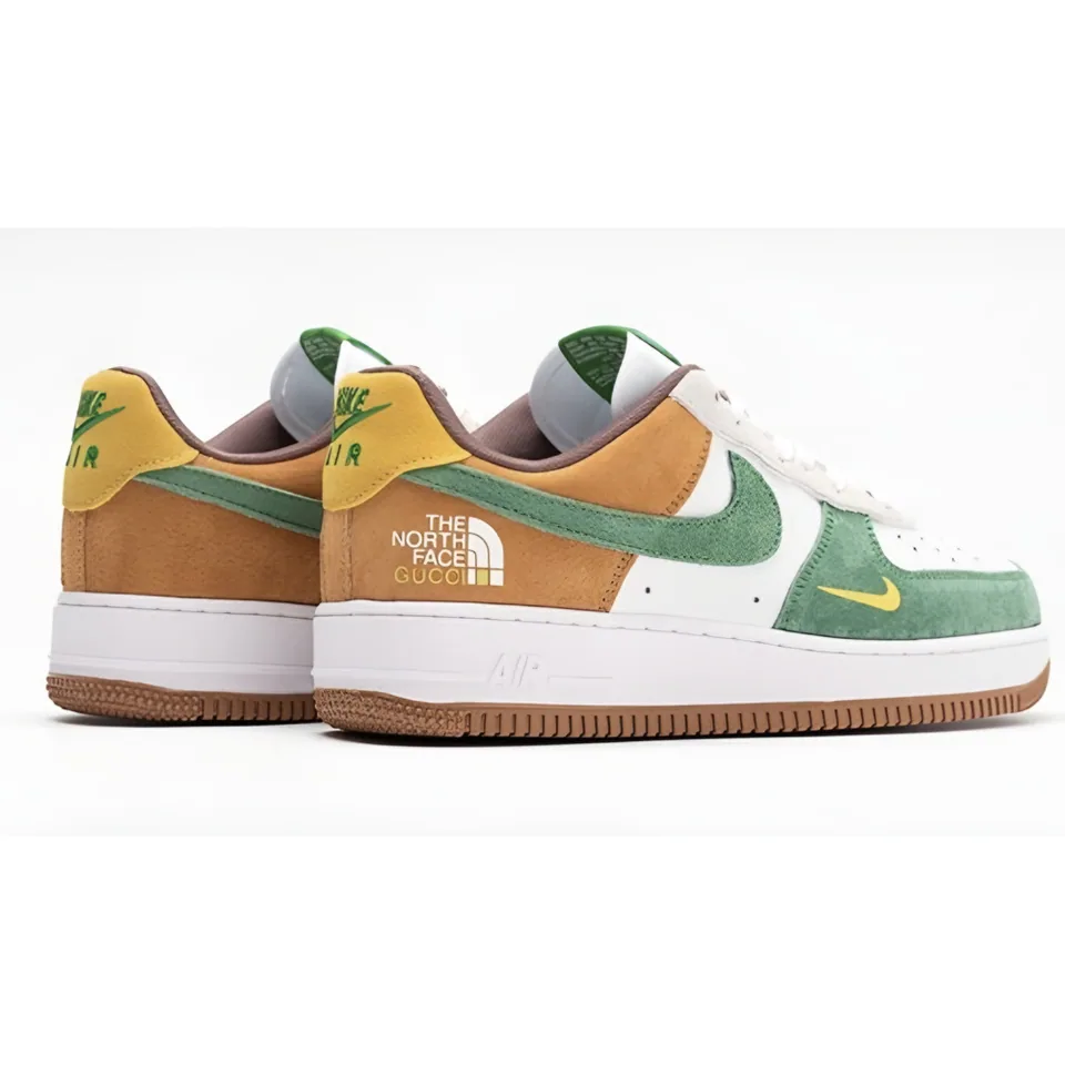 Nike Air Force 1, Green - Orange (3)