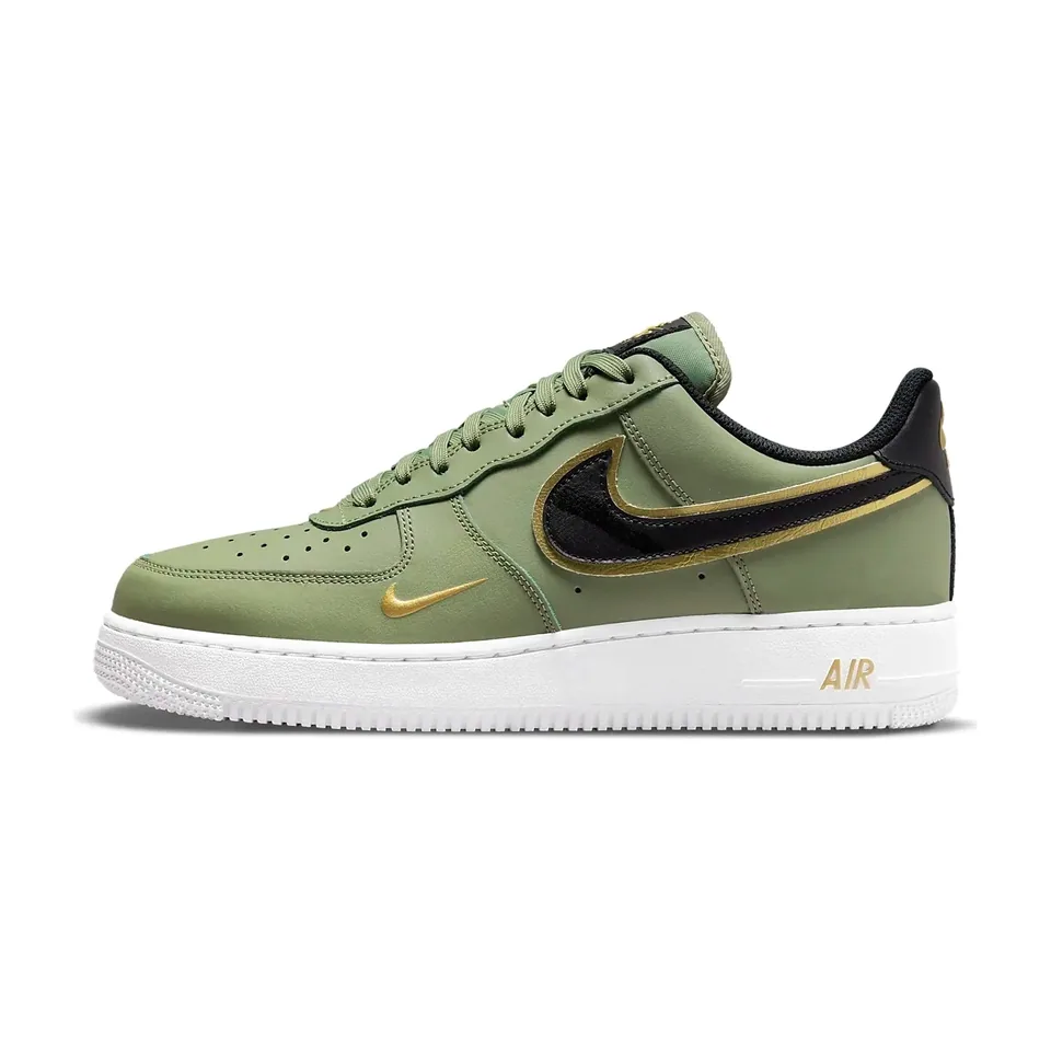 Nike Air Force 1, Oil Green - Gold