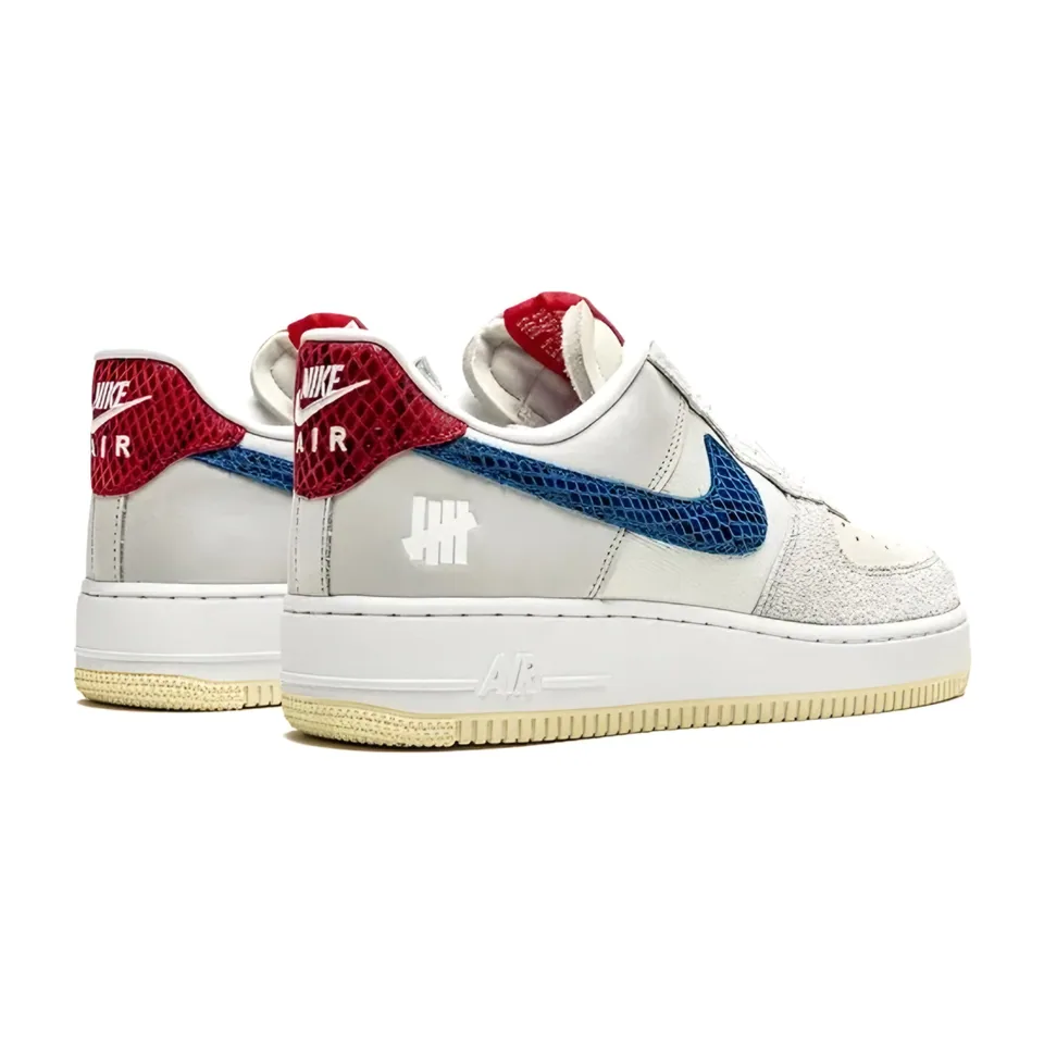 Nike Air Force 1, Sail - Blue - Red