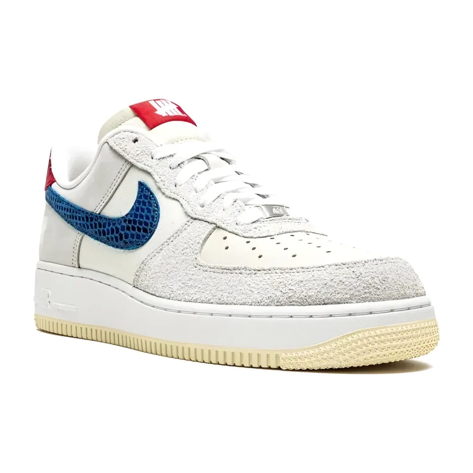 Nike Air Force 1, Sail - Blue - Red (4)