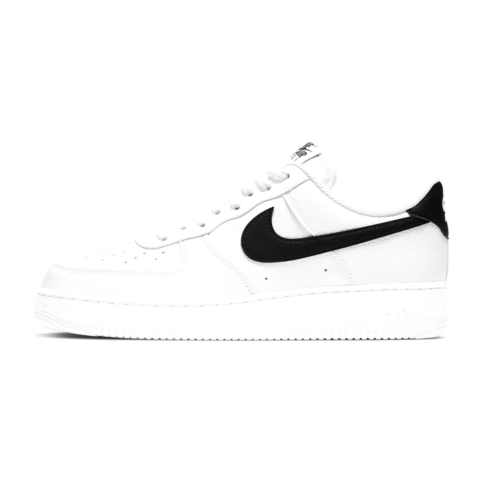 Nike Air Force 1, White - Black Swoosh