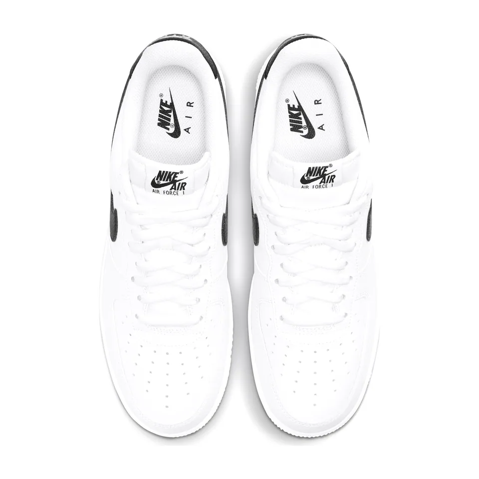 Nike Air Force 1, White - Black Swoosh (3)