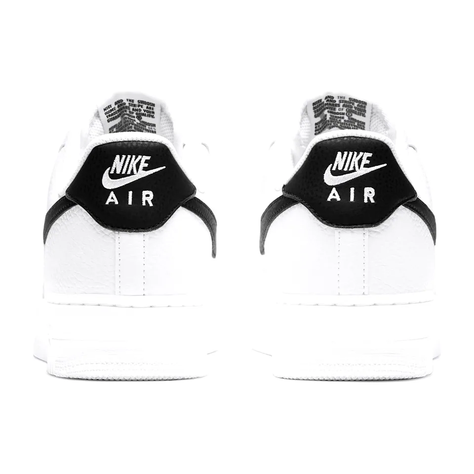 Nike Air Force 1, White - Black Swoosh (4)