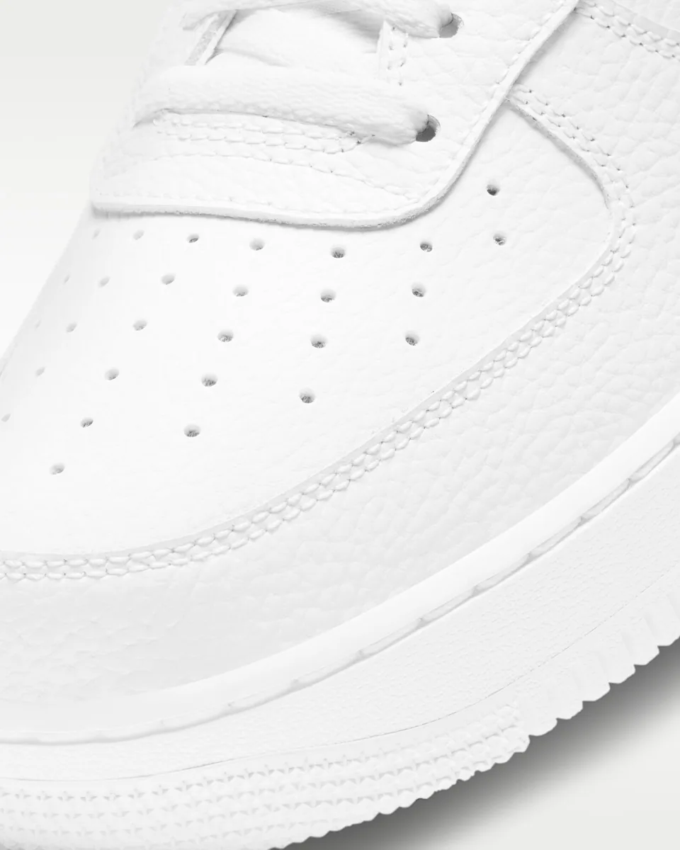 Nike Air Force 1, White - Black Swoosh (5)