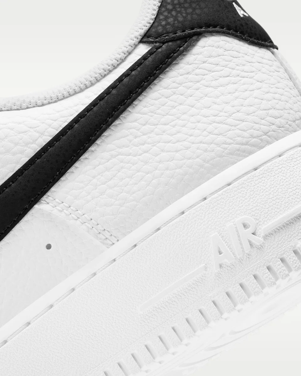 Nike Air Force 1, White - Black Swoosh (6)