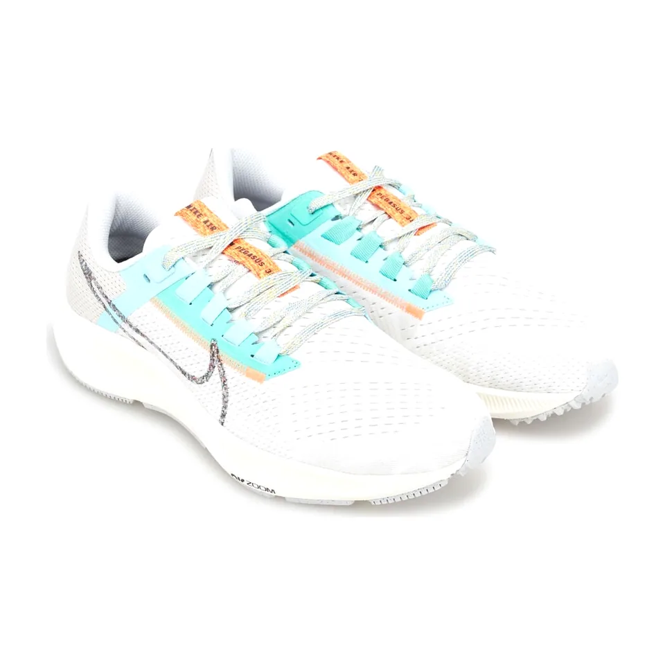 Nike Air Zoom Pegasus, White - Aqua - Orange (2)
