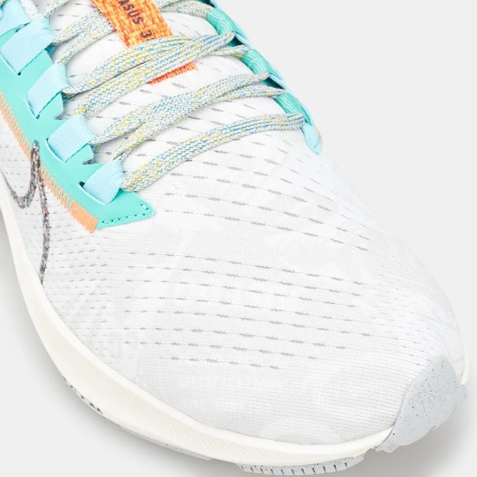 Nike Air Zoom Pegasus, White - Aqua - Orange (5)