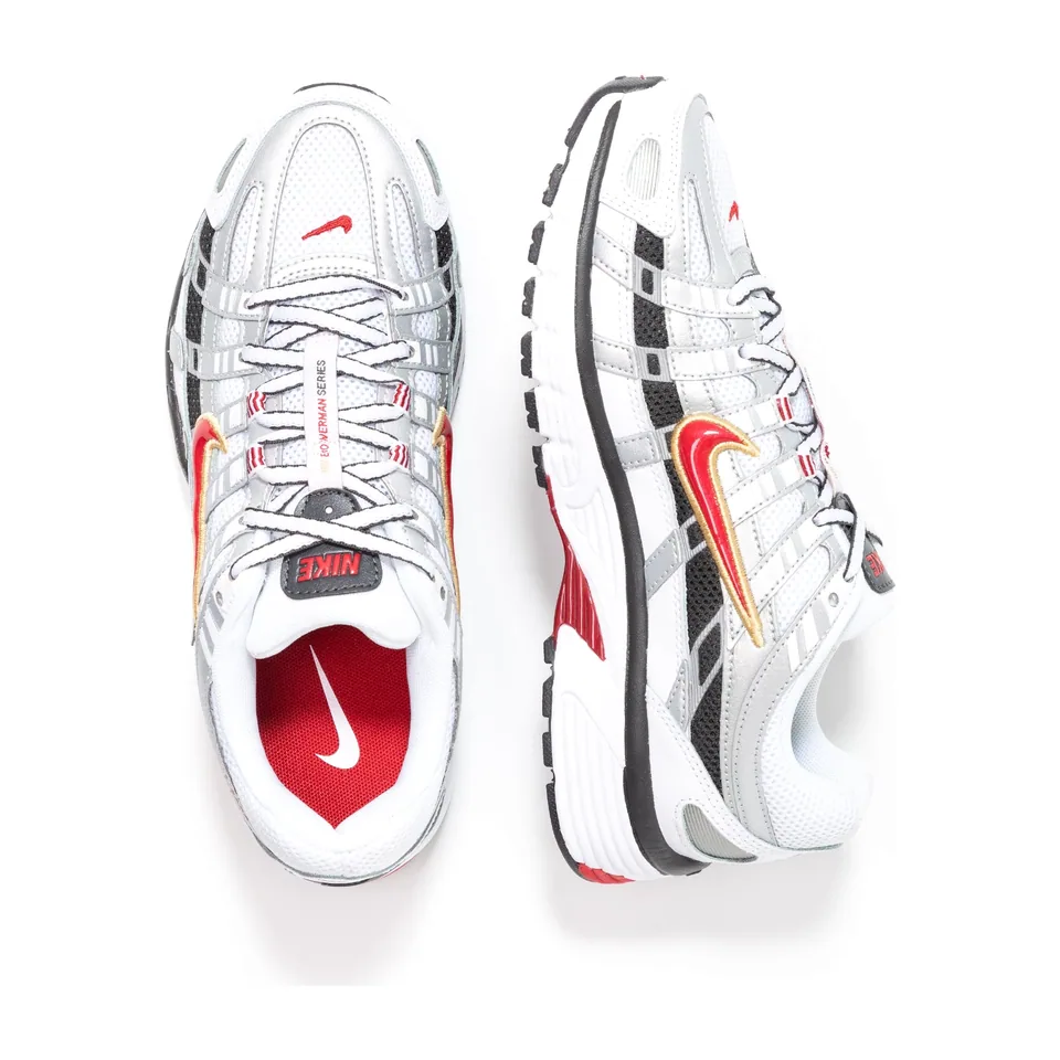 Nike P-6000, White - Varsity Red (2)