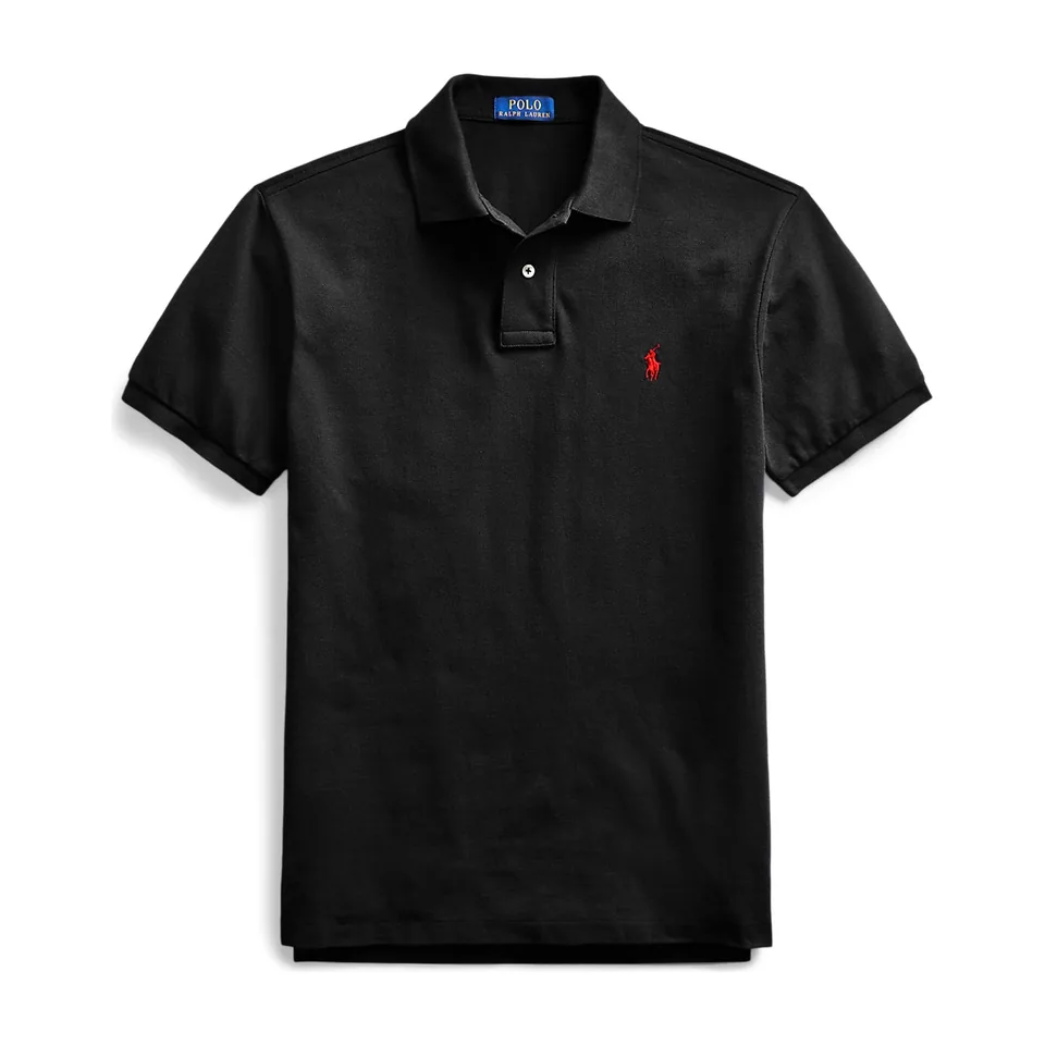 Ralph Lauren Classic Fit Mesh Polo, Black