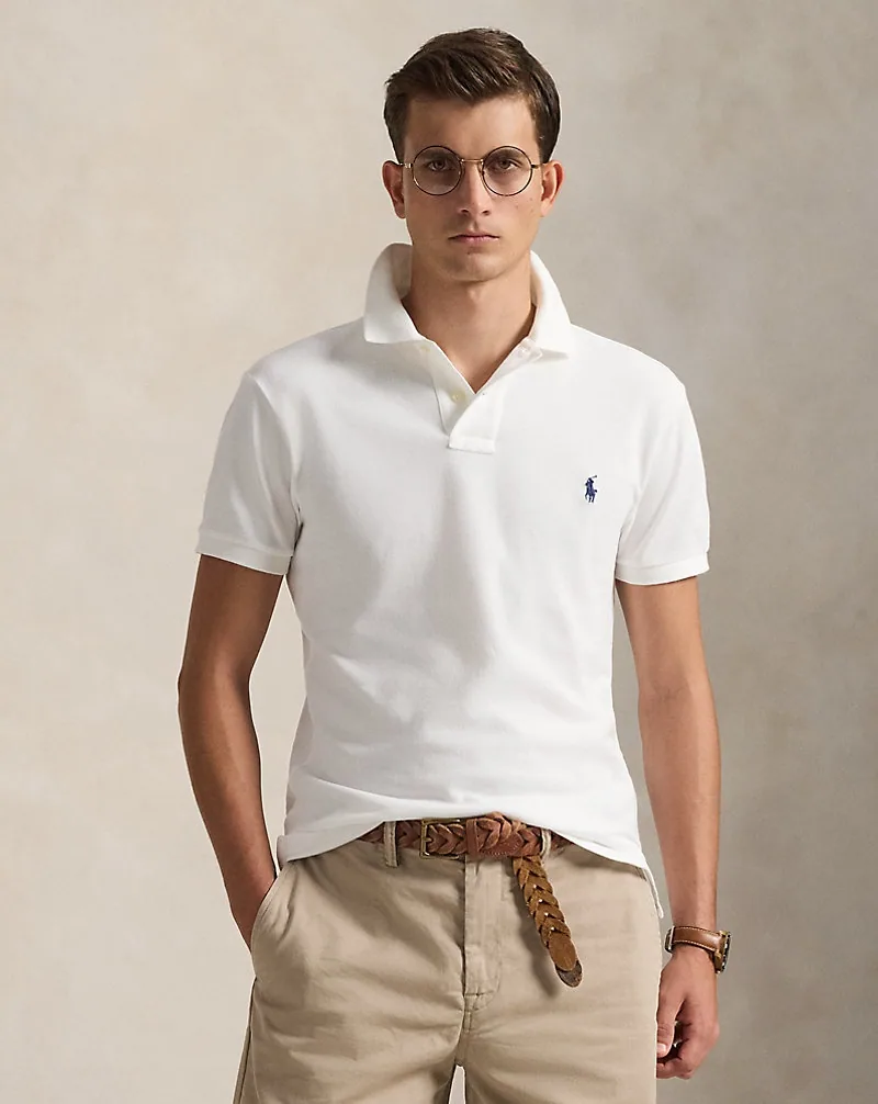 Ralph Lauren Classic Fit Mesh Polo, White (10)
