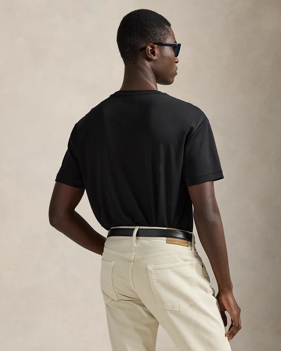 Ralph Lauren Custom Slim Fit Jersey T-Shirt, Black (4)