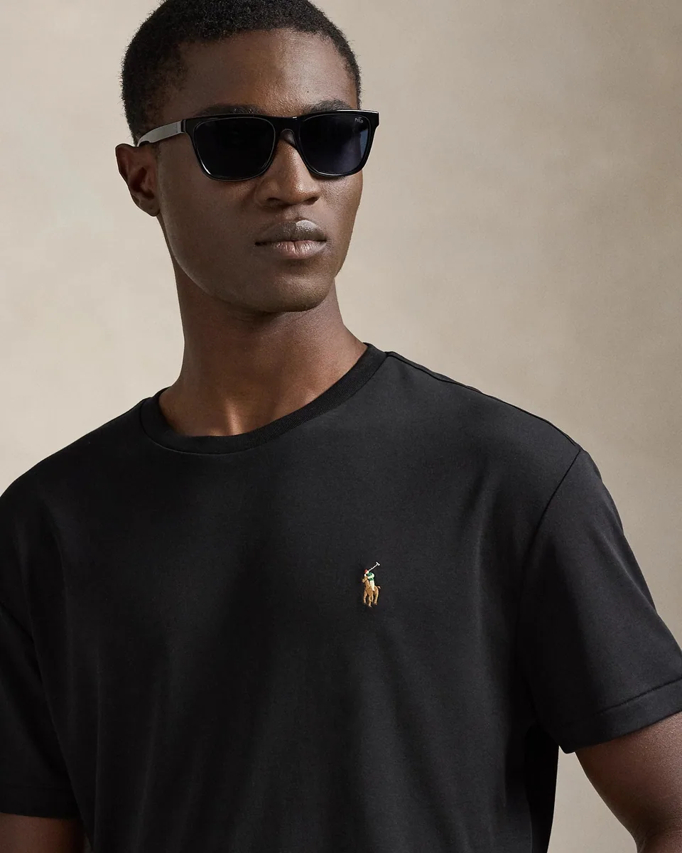Ralph Lauren Custom Slim Fit Jersey T-Shirt, Black (5)