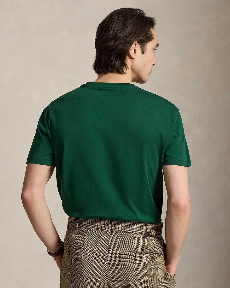 Ralph Lauren Custom Slim Fit Jersey T-Shirt, Hunter Green (4)