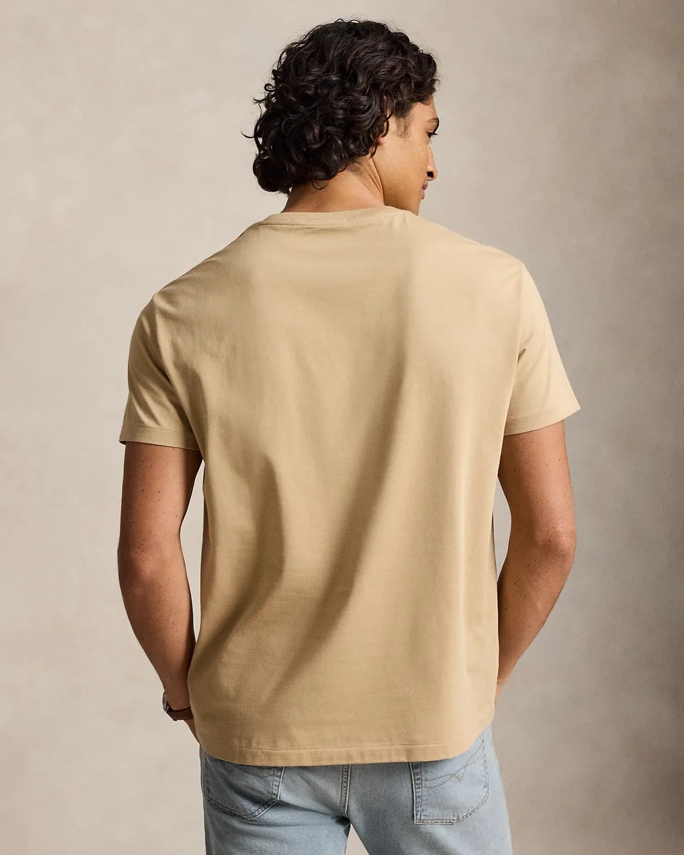 Ralph Lauren Custom Slim Fit Jersey T-Shirt, Khaki (4)