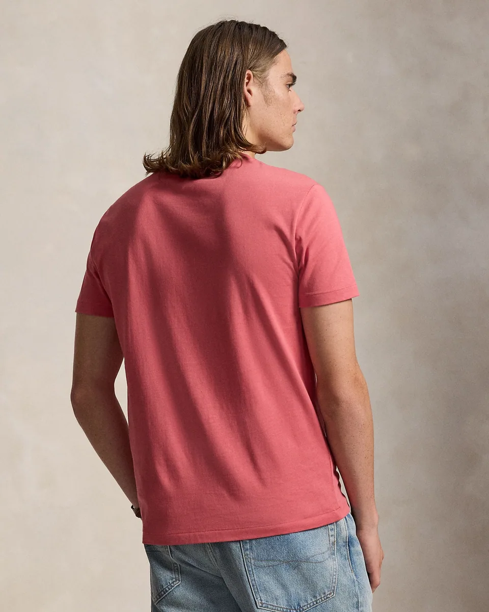Ralph Lauren Custom Slim Fit Jersey T-Shirt, Pink (4)
