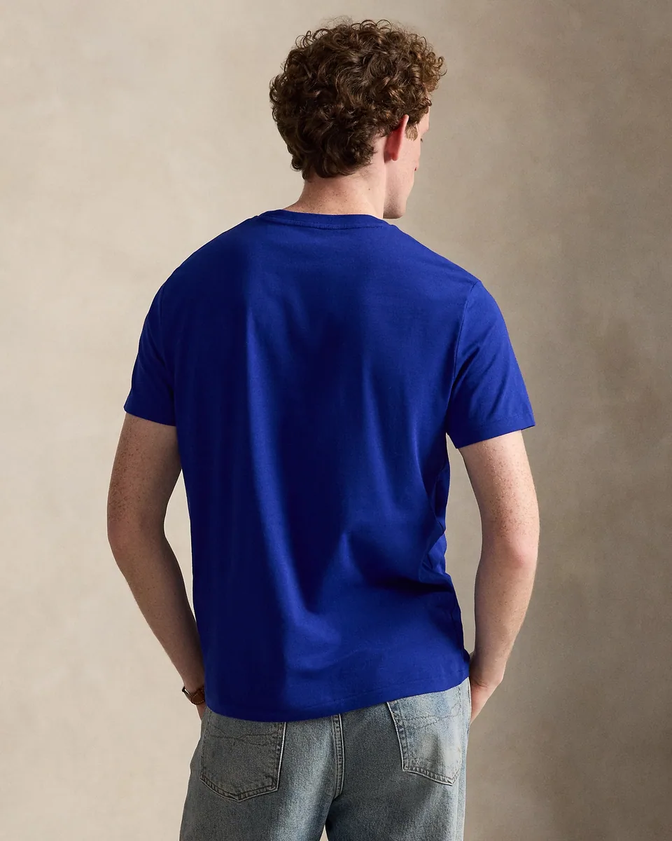 Ralph Lauren Custom Slim Fit Jersey T-Shirt, Royal Blue (4)