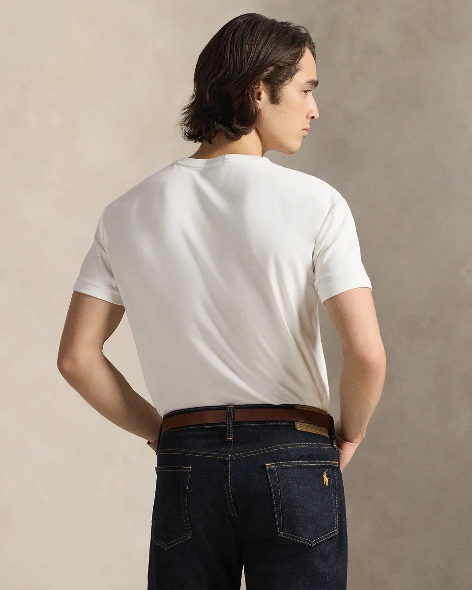 Ralph Lauren Custom Slim Fit Jersey T-Shirt, White (4)