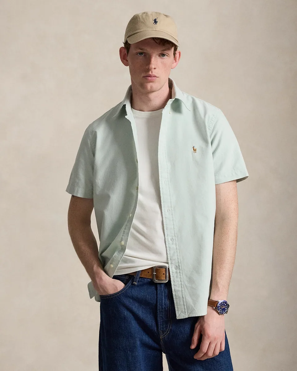 Ralph Lauren Oxford Shirt (Button Down), Faded Mint (2)