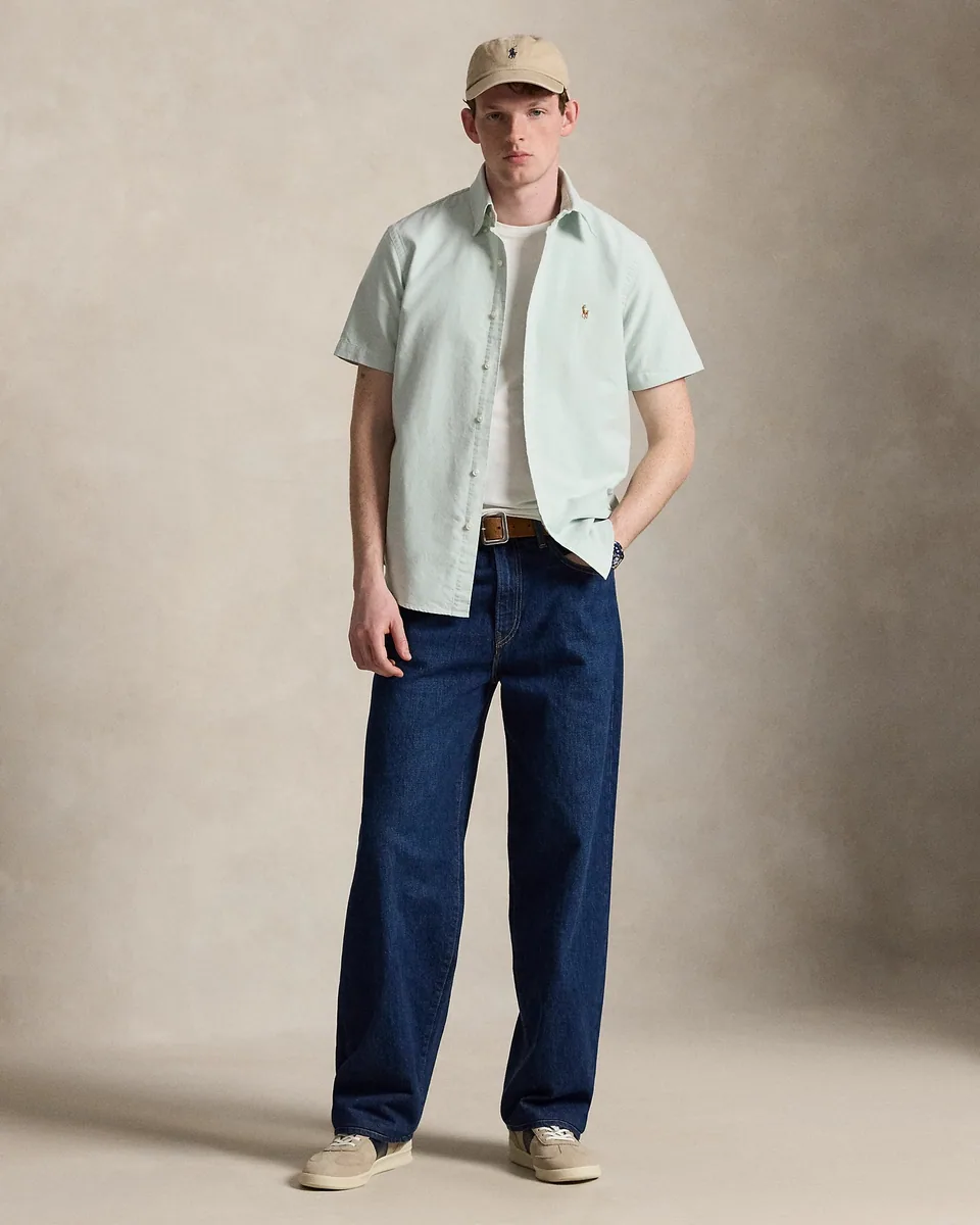 Ralph Lauren Oxford Shirt (Button Down), Faded Mint (3)
