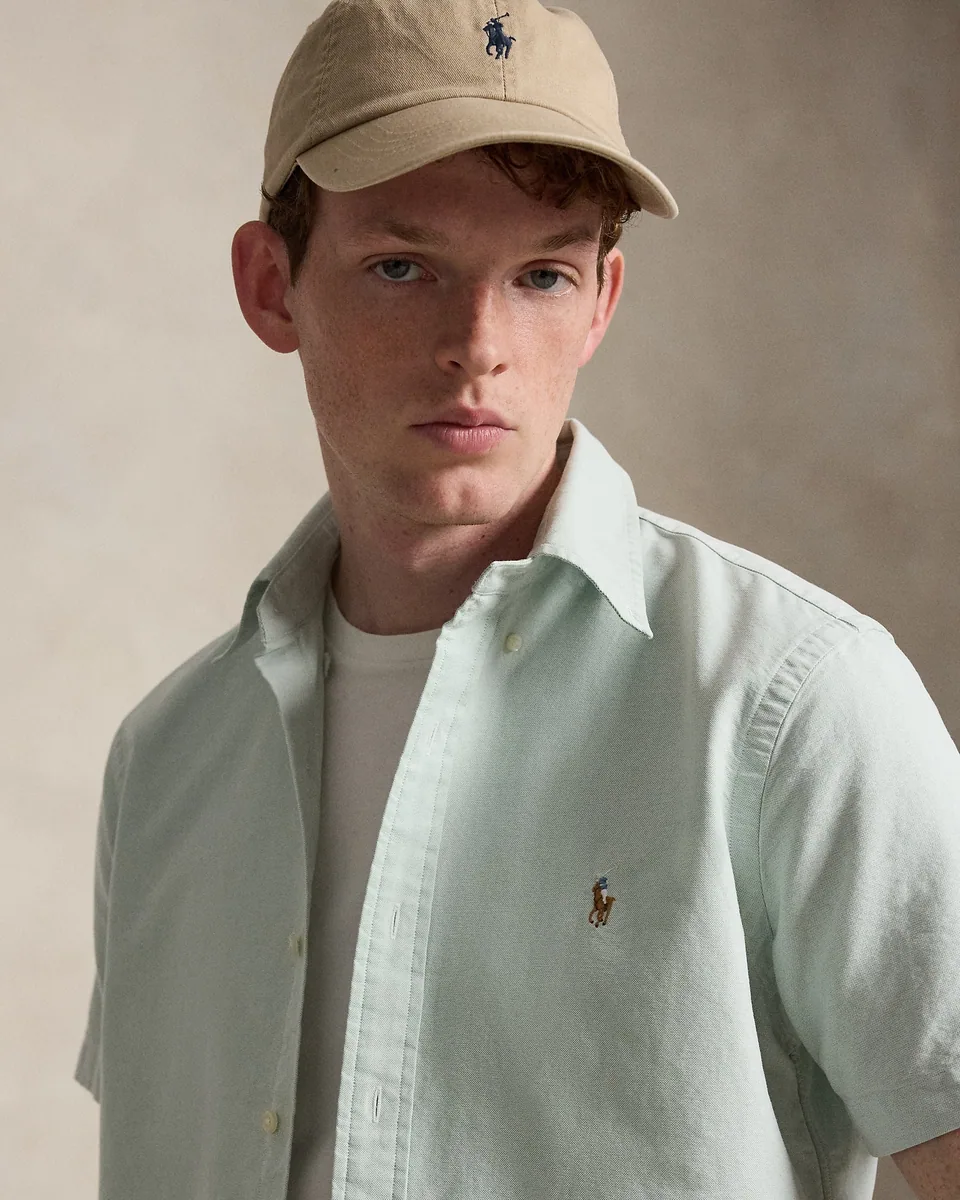 Ralph Lauren Oxford Shirt (Button Down), Faded Mint (5)