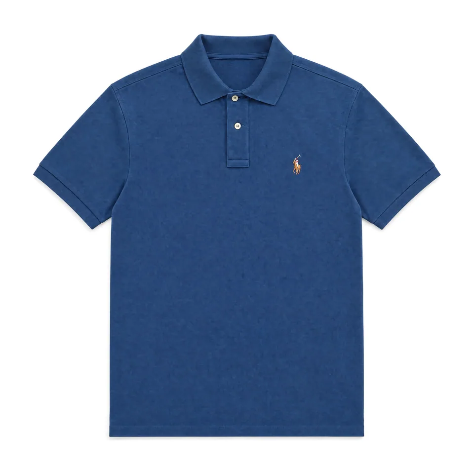 Ralph Lauren Soft Cotton Polo (Multicolor Pony), Slate Blue