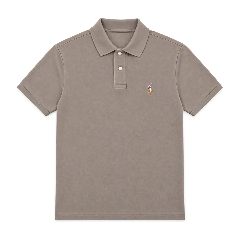 Ralph Lauren Soft Cotton Polo (Multicolor Pony), Taupe