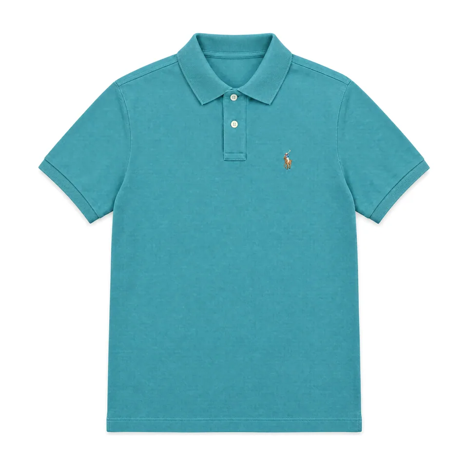 Ralph Lauren Soft Cotton Polo (Multicolor Pony), Teal