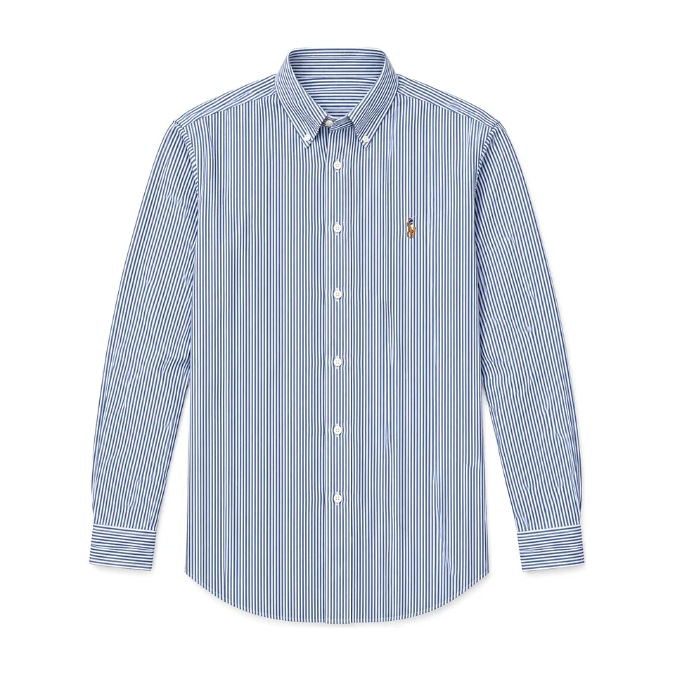Ralph Lauren Striped Oxford Shirt, Navy Pinstripe
