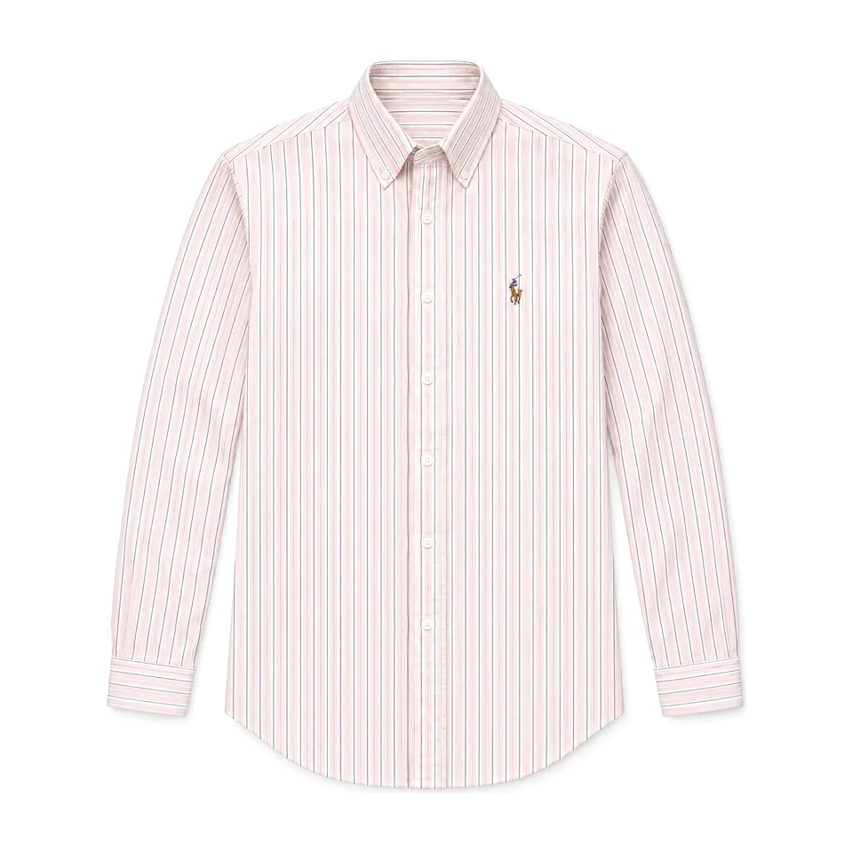 Ralph Lauren Striped Oxford Shirt, Pink Stripe